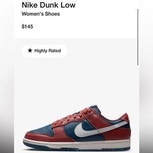 Nike Dunks in rare color in Women’s 10, Men’s 8.5